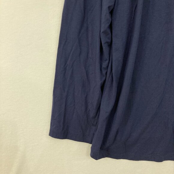 New Jules & Leopold size 3X Navy Golden Chain Stretch Relax Long Sleeve Blouse - Picture 4 of 8